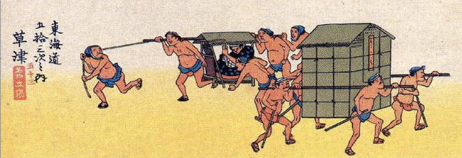 浮世絵に登場するふんどし姿の庶民